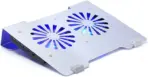 Aluminum Alloy Gaming Laptop Cooler Cooling Pad | 2 Quiet Fans | Support Up to 17.3 Inch Heavy Notebook, Laptop | 5 USB PORTS | 2 Big fans | 380 x 285 x 70 mm | Silver