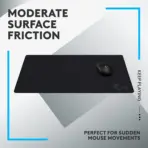Logitech G640 Large Cloth Gaming Mouse Pad, 460x400mm, Optimized for Logitech G Sensors, Non-Slip Rubber Base, Smooth Tracking Surface, Durable & Portable Design - Image 6