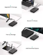 UGREEN External Enclosure for 3.5 2.5 Inch SATA USB 3.0 50422 - Image 4