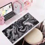 Hyde Nova Grey Marble XXL Mousepad 900×400×3mm – Smooth Speed Surface, Non-Slip Rubber Base, Stitched Edges, Easy-Clean Design for Gaming & Professional Desks - Image 2