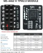 MSI MS-4462 H TPM 2.0 Security Module 12-Pin SPI Connector | Trusted Platform for MSI MS-4136/4462 Motherboards | DDR4 Compatible | Intel 10th Gen CPU Support | Windows 11 Ready - Image 3