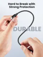 UGREEN USB-C to USB-C 2.0 Cable (0.5m, Black) | 60W PD Fast Charging | 480Mbps Data Sync | Reinforced for 10,000+ Bends | Compatible with Laptops, Smartphones & Tablets - Image 4