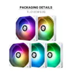 Thermalright TL-C12CW-S 5-Pack 120mm ARGB Fans – PWM Silent Cooling, 1500RPM, 4-Pin, 5V 3-Pin ARGB, S-FDB Bearings, Anti-Vibration Pads, High Airflow & RGB Sync - Image 5