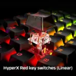 HyperX Alloy Origins™ Mechanical Gaming Keyboard – Full-Size, RGB Backlit, Aluminum Body, Detachable USB-C, Adjustable Tilt, NGENUITY Customization | Red Switches - Image 7