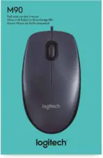 Logitech Wired Mouse M90 Black USB