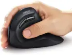 UGREEN MU008 Vertical Mouse – Wireless Ergonomic 57° Design, Bluetooth + 2.4G, 4000DPI, 5 Buttons, Noise-Reducing – For PC, Laptop & Tablet - Black - Image 3