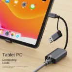 USB 3.0 / Type-C Gigabit Ethernet Adapter OTG USB C RJ45 Network Card Network Extension Cable Splitter - Image 7