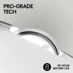 Logitech G PRO X SUPERLIGHT 2 LIGHTSPEED Wireless Gaming Mouse, 4K Polling, Lightweight, LIGHTFORCE Hybrid Switches, HERO 2 Sensor, 44,000 DPI, 5 Programmable Buttons, USB-C Charging, PC & Mac | WHITE - 1 Month Warranty - Image 4