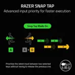 Razer BlackWidow V4 75% Mechanical Gaming Keyboard: Hot Swappable Design - Compact & Durable - Orange Tactile Switches - Chroma RGB - Roller & Media Keys - Wrist Rest - Snap Tap | White - Image 9