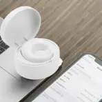 JX-05S Bluetooth Smart Ring Remote Control with Charging Case, Bluetooth 5.3, 48H Use, iOS & Android Compatible, Selfie, Media & Page Control, White - Image 5