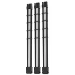 ASIAHORSE 18AWG 8(6+2) Pin GPU Extension Cable Kit – 3-Pack, 30cm, Black-White Sleeved, Phosphor Bronze Terminals, Black Shell, High-Durability PCIe Power Extension