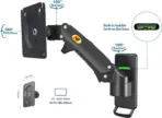 Wall Mount Bracket Arm for LED LCD TV Screen Monitor  - Full Motion Articulating Swivel for 17" ~ 27" Inch Monitors with Adjustable Gas Spring  - Image 5