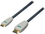 BANDRIGE VIDEO - Mini HDMI to HDMI Cable, High Speed Supports Ethernet 3D and Audio Return 1080P and Audio Return - 3 meters - Gold Plated - Image 3