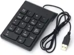 Mini Slim Wired USB Numeric Digital Keyboard Number Pad (18 Keys) - Image 5