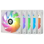 Thermalright TL-C12CW-S 5-Pack 120mm ARGB Fans – PWM Silent Cooling, 1500RPM, 4-Pin, 5V 3-Pin ARGB, S-FDB Bearings, Anti-Vibration Pads, High Airflow & RGB Sync - Image 2