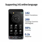 D21 Voice Translator With 4.0 Inch HD Touch Screen, Supports 142 Languages Online, 19 Languages Offline, Photo Translation, Real-Time Transcription, Simultaneous Interpretation - Image 4