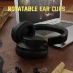 ATTACK SHARK G500 Ultra-Light Dual-Mode Gaming Headset With Bluetooth 5.3, 3.5mm Wired Connection, 210g Design, Hybrid Noise Cancelling, 40mm Drivers, Omnidirectional Mic | BLACK  - Image 6