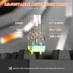 ATTACK SHARK R82 HE 75% Wired Magnetic Gaming Keyboard With 8000Hz Polling Rate, 0.005mm Rapid Trigger Accuracy, 256KHz Scan Rate, 5-Layer Sound Damping, And RGB Backlight | BLACK - Image 6