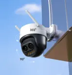IMOU Cruiser Z 5MP Outdoor Smart Security Camera with 3K UHD, Dual Lenses, 12x Hybrid Zoom, 360° Pan & Tilt, Smart Full-Color Night Vision, AI Human & Vehicle Detection - Image 4