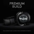 Logitech G Pro X Wired Gaming Headset: Blue VO!CE Detachable Boom Mic, DTS 7.1, 50 mm Drivers, USB/3.5mm Aux, Spare Memory Foam Ear Pads, USB DAC & Bag Included, for PC, Xbox, PS5, PS4 | Black - Image 6