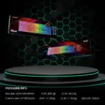 Fantech Shikari K515 RGB Wired Gaming Keyboard with 6 Keys Advance Anti-Ghosting | Transparent cover & Keycaps | 104 Keys Membrane Switch  - Image 4