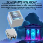 GAMDIAS CHIONE P5-360 WH AIO ARGB Liquid Cooler  – 3.4” IPS LCD, 360mm Radiator, ARGB PWM Fans, Rotatable Display, Upgraded Cooling System, Universal Compatibility, Hidden Cable Routing, Motherboard Sync | WHITE - Image 4