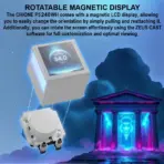 GAMDIAS CHIONE P5-240 WH AIO ARGB Liquid Cooler  – 3.4” IPS LCD, 240mm Radiator, ARGB PWM Fans, Rotatable Display, Upgraded Cooling System, Universal Compatibility, Hidden Cable Routing, Motherboard Sync | WHITE - Image 4
