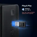 UGREEN Bluetooth 5.3 USB Adapter | Wireless Dongle for PC | 20m Range | Low Latency Audio | Supports Windows 11 | Connects Keyboard, Mouse, Headset, Printer & More - Image 7