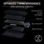 Razer BlackWidow V4 75% Mechanical Gaming Keyboard: Hot Swappable Design - Compact & Durable - Orange Tactile Switches - Chroma RGB - Roller & Media Keys - Wrist Rest - Snap Tap | White - Image 8