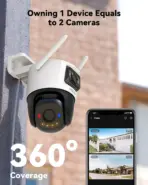 IMOU Cruiser Dual 2 (6MP Dual-Lens WiFi 6 Camera) | 3MP+3MP Pan/Tilt & Fixed Lenses, Human/Vehicle Detection, Red & Blue Warning Lights, Smart Full-Color Night Vision, H.265 Compression - Image 3