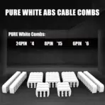AsiaHorse 16AWG 6KIT DOUBLE White-Pink Sleeved PSU Cable Extension Kit – 24-Pin ATX, Dual 4+4 CPU EPS, 3x PCI-E 6+2, Gold-Plated Terminals, 300mm, High-Density PET Braided - Image 3
