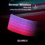 Lian Li Strimer ERA Wireless RGB 16-12 Black – 16-Pin GPU Extension Cable with 2.4GHz Wireless Control, L-Connect 3, NVIDIA RTX 40/50 Series Ready