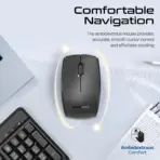 PROMATE PROCOMBO-14 ERGONOMIC WIRELESS BLACK COMBO - Image 3