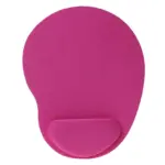 Ergonomic Dark Pink Gel Wrist Mouse Pad – Non-Slip Base, Soft Memory Gel Cushion for Wrist Support, Anti-Fatigue Comfort for Office & Gaming, Smooth Precise Surface