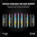 CORSAIR VENGEANCE RGB DDR5 RAM 64GB Kit (2x 32GB) 6000MHz CL40 1.35V (PC5 48000) 288-Pin AMD EXPO / Intel XMP 3.0 Compatible Computer Memory | Grey CMH64GX5M2N6000Z40 - Image 5