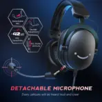 FIFINE AmpliGame H9 Gaming Headset Black – 7.1 Surround Sound, 3.5mm + USB Dual Connectors, Detachable Mic, Noise Canceling, Over-Ear Comfort, PC/PS5/Xbox/Switch - Image 5