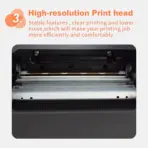 Thermal Receipt Printer, 3'1/8 80mm Thermal Printer with USB, Serial, LAN Port, High Speed Printing, Automatic Cutting for Cash Register Restaurant Kitchen - BLACK - Image 9