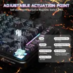 Attack Shark X82PRO HE Wireless Gaming Keyboard – Magnetic Switch, Black Contours, Rapid Trigger, Tri-Mode, Hot-Swap, RGB Backlight, 8000Hz Wired Polling - Image 7