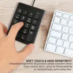 Mini Slim Wired USB Numeric Digital Keyboard Number Pad (18 Keys) - Image 7