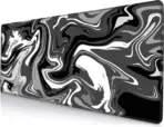 Hyde Nova Grey Marble XXL Mousepad 900×400×3mm – Smooth Speed Surface, Non-Slip Rubber Base, Stitched Edges, Easy-Clean Design for Gaming & Professional Desks