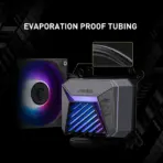 MSI MAG CORELIQUID A15 360 - AIO ARGB CPU Liquid Cooler - 360mm Radiator - LGA 1851 Ready - Triple 120mm ARGB PWM Rifle Bearing Fans - AMD and INTEL SOCKET COMPATIBLE - CycloBlade Low Noise - Pre-installed UNI Bracket (1700/1851/AM4/AM5) |  Black - Image 2