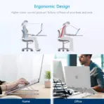 Ultra Compact Laptop Riser Stand | 6 Levels of Height Adjustable Portable Laptop Holder for Desk | Aluminum Foldable Laptop Riser, Compatible with  ALL Laptops up to 17.3 Inch Size | Silver - Image 6