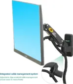 Wall Mount Bracket Arm for LED LCD TV Screen Monitor  - Full Motion Articulating Swivel for 17" ~ 27" Inch Monitors with Adjustable Gas Spring  - Image 7