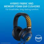 Razer Kraken V3 X Wired USB Gaming Headset: 285g Lightweight Build - Triforce 40mm Drivers - HyperClear Cardioid Mic - 7.1 Surround Sound - Chroma RGB Lighting - Fortnite Edition - Image 7