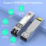 10GBase-SR SFP+ Transceiver, 850nm MMF, up to 300 Meters, Compatible with Cisco SFP-10G-SR, Meraki MA-SFP-10GB-SR, Ubiquiti UniFi UF-MM-10G, D-Link, Mikrotik, Netgear, TP-Link ... 1Pcs