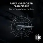 Razer BlackShark V2 X - Wired Esports Headset for PlayStation console PS5 , SWITCH , XBOX , & PC ;  Razer™ HyperClear Cardioid Microphone ; 50mm Razer™ TriForce Drivers ; Passive noise cancellation ; 3.5mm connector ; 240g| Black - Image 6