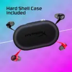 HyperX Cloud Earbuds II – 14mm Drivers, Four Eartips, Hard-Shell Carrying Case, Low-Profile 90° Plug, 3.5mm Plug, Built-in Microphone, Multi-Function Button, PC, Mobile, Nintendo Switch – Black - Image 7