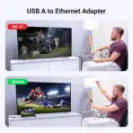 UGREEN Ethernet Adapter USB to 10 100 Mbps Network Adapter RJ45 Wired LAN Adapter for Laptop PC Compatible with Nintendo Switch Wii U MacBook Chromebook Surface Windows macOS Linux - 20254 - Image 4