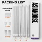 ASIAHORSE 18AWG Snow White PSU Cable Extension Kit – 4 Pack (24-Pin ATX, 4+4 Pin EPS, 2x PCI-E 6+2) Braided Sleeved, Soft Nylon, Cable Combs, Universal Compatibility - Image 6