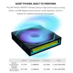 Lian Li UNI Fan SL-Infinity Wireless 120 - Triple Pack (Reverse Blade) - 2.4 GHz Wireless Signal ARGB Fan Control - Double Infinity Mirror - Low Noise - Controller Included - Black - Image 7
